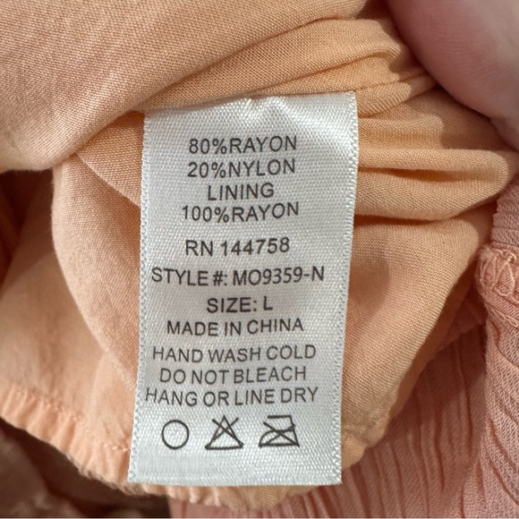 Ott orange‎ Dress large - Picture 4 of 5